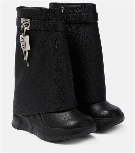 givenchy black studded ankle boots|givenchy shark boots women.